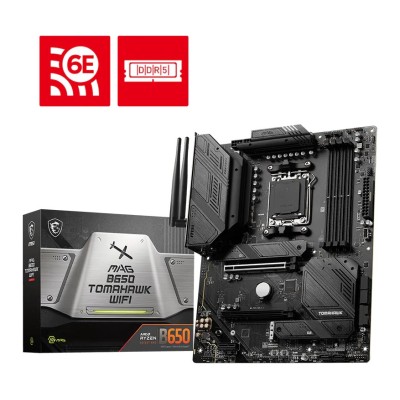 Placa de baza MSI MAG B650 TOMAHAWK WIFI, AMD B650, AM5, ATX, DDR5, Wi-Fi 6E Placa de baza MSI MAG B650 TOMAHAWK WIFI, AMD B650, AM5, ATX, DDR5, Wi-Fi 6E