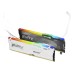 Memorie RAM Kingston FURY Beast RGB, 64GB (2x32GB) DDR5, 6000MHz, CL36, Dual Channel, White Memorie RAM Kingston FURY Beast RGB, 64GB (2x32GB) DDR5, 6000MHz, CL36, Dual Channel, White