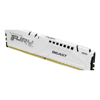 Memorie RAM Kingston FURY Beast, 32GB DDR5, 5600MHz, CL36, White