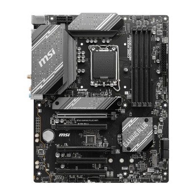 Placa de baza MSI B760 GAMING PLUS WIFI, Intel B760, LGA 1700, ATX, DDR5, Wi-Fi 6E Placa de baza MSI B760 GAMING PLUS WIFI, Intel B760, LGA 1700, ATX, DDR5, Wi-Fi 6E