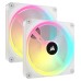 Ventilator carcasa Corsair iCUE LINK QX140 140mm, PWM, RGB, Alb, pachet x2 Ventilator carcasa Corsair iCUE LINK QX140 140mm, PWM, RGB, Alb, pachet x2