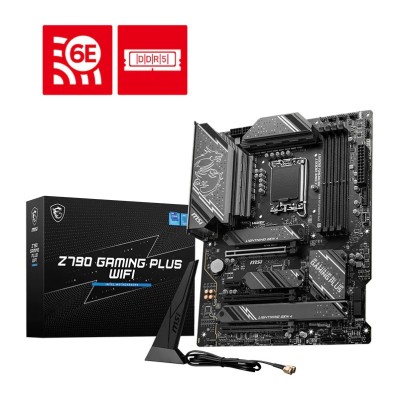 Placa de baza MSI Z790 GAMING PLUS WIFI, Intel Z790, LGA 1700, ATX, DDR5, Wi-Fi 6E Placa de baza MSI Z790 GAMING PLUS WIFI, Intel Z790, LGA 1700, ATX, DDR5, Wi-Fi 6E