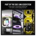 Ventilator carcasa Corsair iCUE LINK QX120 RGB 120mm, PWM, RGB, Alb