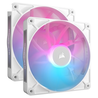 Ventilator carcasa Corsair iCUE LINK RX140 RGB 140mm, PWM, RGB, Alb, pachet x2 Ventilator carcasa Corsair iCUE LINK RX140 RGB 140mm, PWM, RGB, Alb, pachet x2