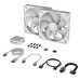 Ventilator carcasa Corsair iCUE LINK RX140 RGB 140mm, PWM, RGB, Alb, pachet x2 Ventilator carcasa Corsair iCUE LINK RX140 RGB 140mm, PWM, RGB, Alb, pachet x2