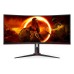 Monitor AOC CU34G2XP 34 inch, 3440 x 1440 px, VA, 180 Hz, Curbat, Gaming