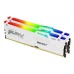 Memorie RAM Kingston FURY Beast RGB, 64GB (2x32GB) DDR5, 6000MHz, CL30, Dual Channel, Alb Memorie RAM Kingston FURY Beast RGB, 64GB (2x32GB) DDR5, 6000MHz, CL30, Dual Channel, Alb