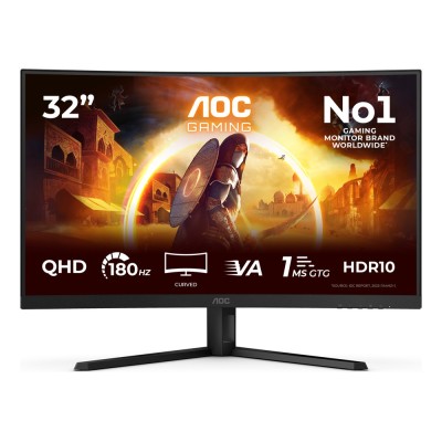 Monitor AOC CQ32G4VE 31.5 inch, 2560 x 1440 px, VA, 180 Hz, Curbat, Gaming