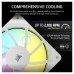 Ventilator carcasa Corsair RS120 ARGB 120mm, PWM, ARGB, Alb Ventilator carcasa Corsair RS120 ARGB 120mm, PWM, ARGB, Alb
