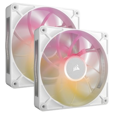 Ventilator carcasa Corsair iCUE LINK RX140 MAX RGB 140mm, Performanta, PWM, RGB, Alb, pachet x2 Ventilator carcasa Corsair iCUE LINK RX140 MAX RGB 140mm, Performanta, PWM, RGB, Alb, pachet x2