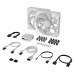 Ventilator carcasa Corsair iCUE LINK RX140 MAX RGB 140mm, Performanta, PWM, RGB, Alb, pachet x2 Ventilator carcasa Corsair iCUE LINK RX140 MAX RGB 140mm, Performanta, PWM, RGB, Alb, pachet x2