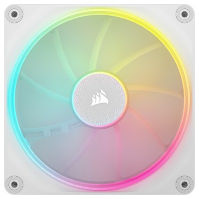 Ventilator carcasa Corsair iCUE LINK LX140 RGB 140mm, PWM, RGB, Alb, pachet x2 Ventilator carcasa Corsair iCUE LINK LX140 RGB 140mm, PWM, RGB, Alb, pachet x2