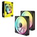 Ventilator carcasa Corsair iCUE LINK LX140 RGB 140mm, PWM, RGB, pachet x2