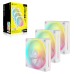 Ventilator carcasa Corsair iCUE LINK LX120 RGB 120mm, PWM, RGB, Alb, pachet x3