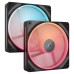 Ventilator carcasa Corsair iCUE LINK LX140-R RGB 140mm, PWM, RGB, pachet x2 Ventilator carcasa Corsair iCUE LINK LX140-R RGB 140mm, PWM, RGB, pachet x2