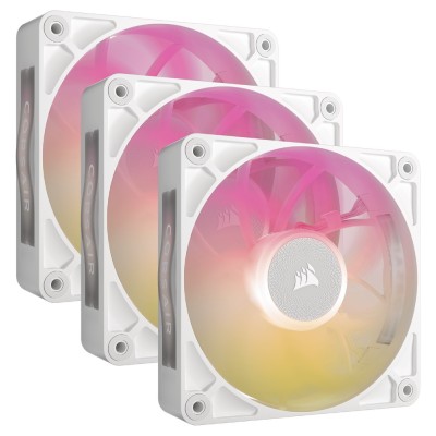 Ventilator carcasa Corsair iCUE LINK RX120 MAX RGB 120mm, Performanta, PWM, RGB, Alb, pachet x3 Ventilator carcasa Corsair iCUE LINK RX120 MAX RGB 120mm, Performanta, PWM, RGB, Alb, pachet x3