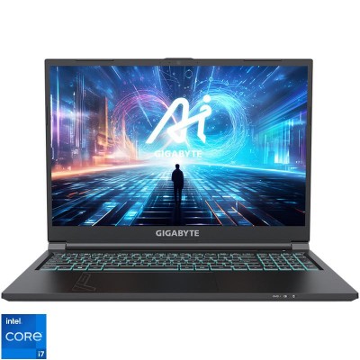 Laptop Gigabyte G6 Gaming cu procesor Intel Core i7-13620H până la 4.9GHz, 16 Laptop Gigabyte G6 Gaming cu procesor Intel Core i7-13620H până la 4.9GHz, 16