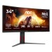 Monitor AOC CU34G4Z 34 inch, 3440 x 1440 px, VA, 240 Hz, Curbat, Gaming
