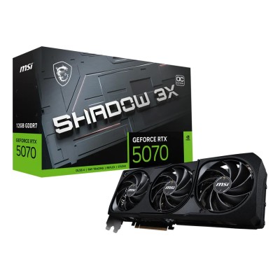Placa video MSI GeForce RTX 5070 SHADOW 3X OC 12GB GDDR7 192-bit, PCI Express 5.0 Placa video MSI GeForce RTX 5070 SHADOW 3X OC 12GB GDDR7 192-bit, PCI Express 5.0