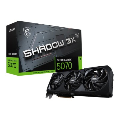 Placa video MSI GeForce RTX 5070 SHADOW 3X OC 12GB GDDR7 192-bit, PCI Express 5.0 Placa video MSI GeForce RTX 5070 SHADOW 3X OC 12GB GDDR7 192-bit, PCI Express 5.0