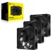 Ventilator carcasa Corsair RS120 MAX 120mm, Performanta, PWM, pachet x3