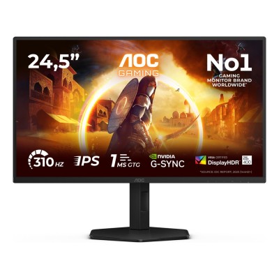 Monitor AOC 25G4SXU 24.5 inch, 1920 x 1080 px, IPS, 310 Hz, Gaming