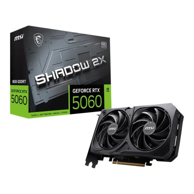 Placa video MSI GeForce RTX 5060 SHADOW 2X OC 8GB GDDR7 128-bit, PCI Express 5.0 Placa video MSI GeForce RTX 5060 SHADOW 2X OC 8GB GDDR7 128-bit, PCI Express 5.0