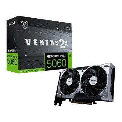 Placa video MSI GeForce RTX 5060 VENTUS 2X OC 8GB GDDR7 128-bit, PCI Express 5.0