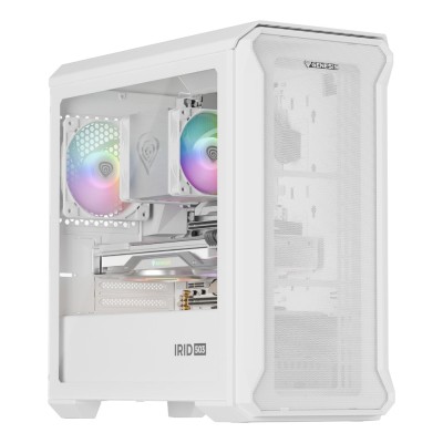 Carcasa GENESIS Irid 503 Lite Mini Tower, tempered glass, Alb