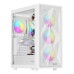 Carcasa GENESIS Diaxid 605 Mid Tower, tempered glass, Alb