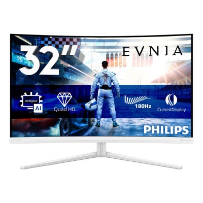 Monitor Philips 32M2C5501/00 31.5 inch, 2560 x 1440 px, VA, 180 Hz, Curbat, Gaming