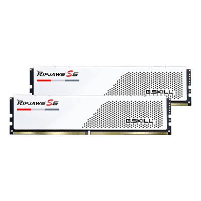 Memorie RAM G.SKILL Ripjaws S5 64GB (2x32GB) DDR5 5600MHz CL36, Dual Channel, Alb, XMP