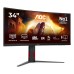 Monitor AOC CU34G4 34 inch, 3440 x 1440 px, VA, 180 Hz, Curbat, Gaming