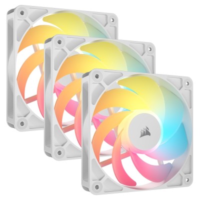 Ventilator carcasa Corsair RS120-R ARGB Reverse 120mm, PWM, ARGB, Alb, pachet x3 Ventilator carcasa Corsair RS120-R ARGB Reverse 120mm, PWM, ARGB, Alb, pachet x3