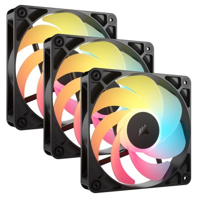 Ventilator carcasa Corsair RS120-R ARGB Reverse 120mm, PWM, ARGB, pachet x3 Ventilator carcasa Corsair RS120-R ARGB Reverse 120mm, PWM, ARGB, pachet x3