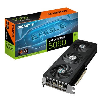 Placa video GIGABYTE GeForce RTX 5060 EAGLE MAX OC 8G 8GB GDDR7, PCI Express 5.0