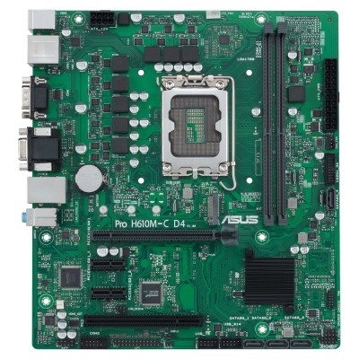 Placa de baza ASUS Pro H610M-C D4-CSM, Intel LGA1700, Micro-ATX