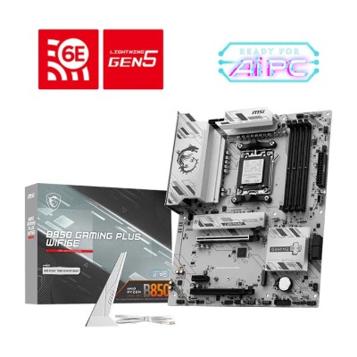 Placa de baza MSI B850 GAMING PLUS WIFI6E, AMD B850, AM5, ATX, DDR5, Wi-Fi 6E Placa de baza MSI B850 GAMING PLUS WIFI6E, AMD B850, AM5, ATX, DDR5, Wi-Fi 6E