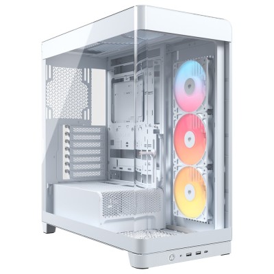 Carcasa Corsair FRAME 4500X RS-R ARGB Panoramic Glass Mid-Tower PC Case Mid Tower, tempered glass, Alb Carcasa Corsair FRAME 4500X RS-R ARGB Panoramic Glass Mid-Tower PC Case Mid Tower, tempered glass, Alb