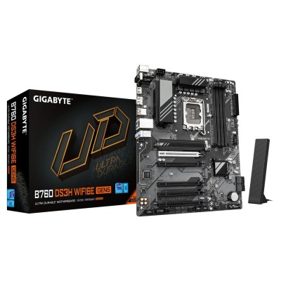 Placa de baza Gigabyte B760 DS3H WIFI6E GEN5, Intel LGA1700, Intel B760, ATX Placa de baza Gigabyte B760 DS3H WIFI6E GEN5, Intel LGA1700, Intel B760, ATX