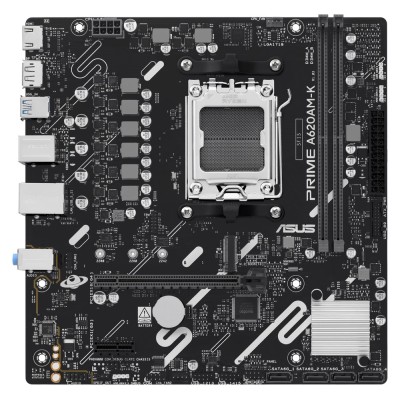 Placa de baza ASUS PRIME A620AM-K, AM5, AMD A620A, Micro-ATX Placa de baza ASUS PRIME A620AM-K, AM5, AMD A620A, Micro-ATX