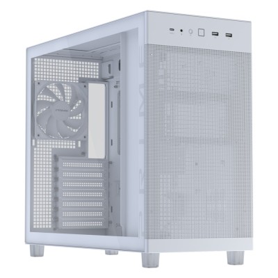 Carcasa ASUS Prime AP303 Mid Tower, tempered glass, Alb