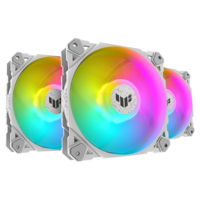 Ventilator carcasa Asus TUF Gaming TF120 ARGB 120mm, PWM, ARGB, Alb, pachet x3 Ventilator carcasa Asus TUF Gaming TF120 ARGB 120mm, PWM, ARGB, Alb, pachet x3
