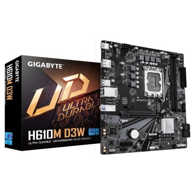 Placa de baza GIGABYTE H610M D3W, Micro-ATX Placa de baza GIGABYTE H610M D3W, Micro-ATX