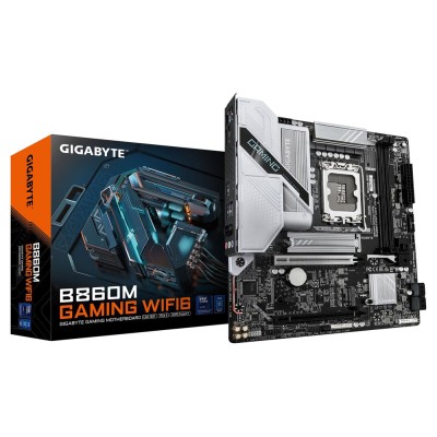 Placa de baza Gigabyte B860M GAMING WIFI6, LGA1851, Micro-ATX Placa de baza Gigabyte B860M GAMING WIFI6, LGA1851, Micro-ATX