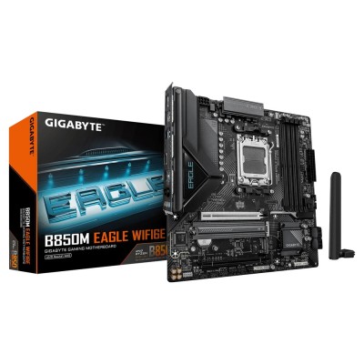 Placa de baza Gigabyte B850M EAGLE WIFI6E, AMD AM5, B850, Micro-ATX Placa de baza Gigabyte B850M EAGLE WIFI6E, AMD AM5, B850, Micro-ATX