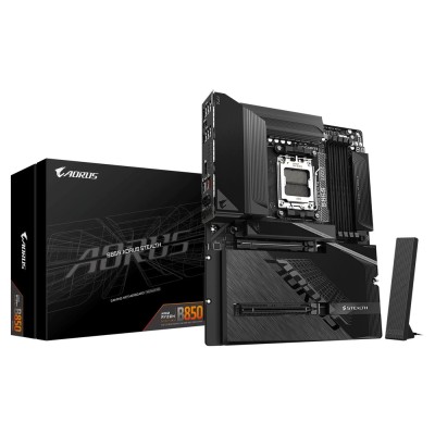 Placa de baza Gigabyte B850 AORUS STEALTH Wi-Fi 7, AMD AM5, AMD B850, ATX Placa de baza Gigabyte B850 AORUS STEALTH Wi-Fi 7, AMD AM5, AMD B850, ATX