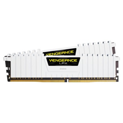 Memorie RAM Corsair Vengeance LPX, 16GB (2x8GB) DDR4, 3200MHz, CL16, Dual Channel, Alb Memorie RAM Corsair Vengeance LPX, 16GB (2x8GB) DDR4, 3200MHz, CL16, Dual Channel, Alb