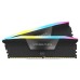 Memorie RAM Corsair Vengeance RGB 16GB (2x8GB) DDR5 5200MHz CL40, Dual Channel, Black