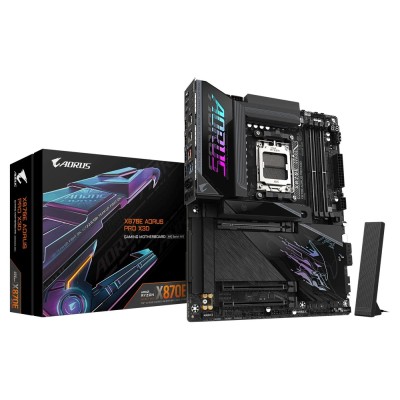 Placa de baza Gigabyte X870E AORUS PRO X3D Wi-Fi 7, AMD AM5, AMD X870E, ATX Placa de baza Gigabyte X870E AORUS PRO X3D Wi-Fi 7, AMD AM5, AMD X870E, ATX